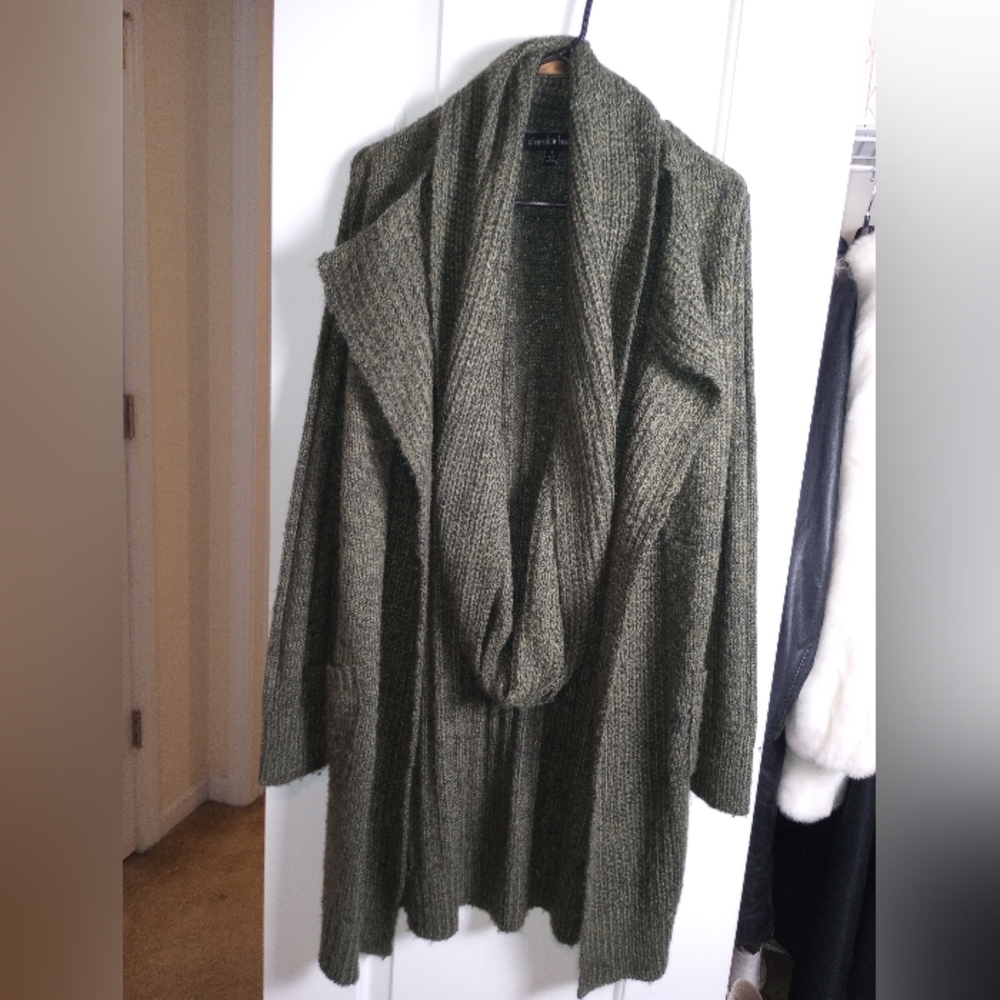 Derek Heart Olive Knit Sweater